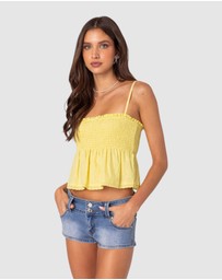 EDIKTED - Millie Scrunch Tank Top