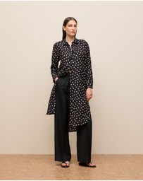 Trenery - Spot Relaxed Shirt Dress in Black
