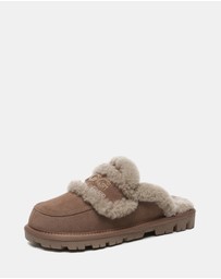 EVERAU - Australian Shepherd Ugg Rilee Cow Suede Upper House Shoes