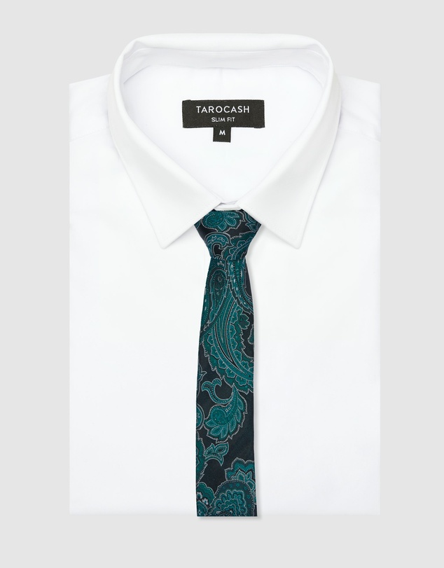 Tarocash - Ayrfield Paisley Silk Tie