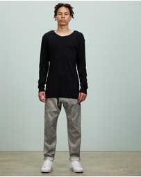Surrounded By Ghosts - The Gypsum Slim Rib Knit Long Sleeve T-Shirt