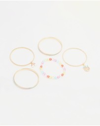 Lovisa - Kids Gold Bangles 5-Pack