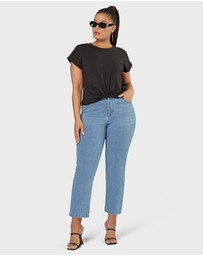 Sunday In The City - Fearless Crop Twist Tee