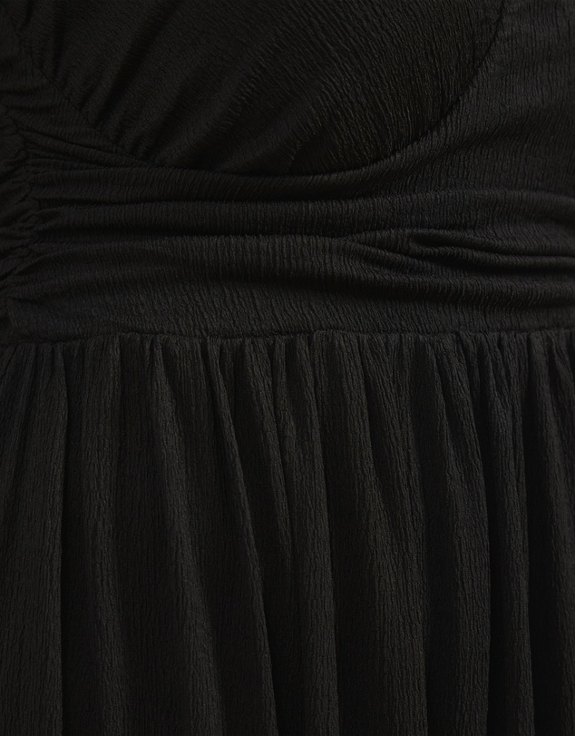 Atmos&Here Curvy - Lara V-Neck Ruched Side Maxi Dress
