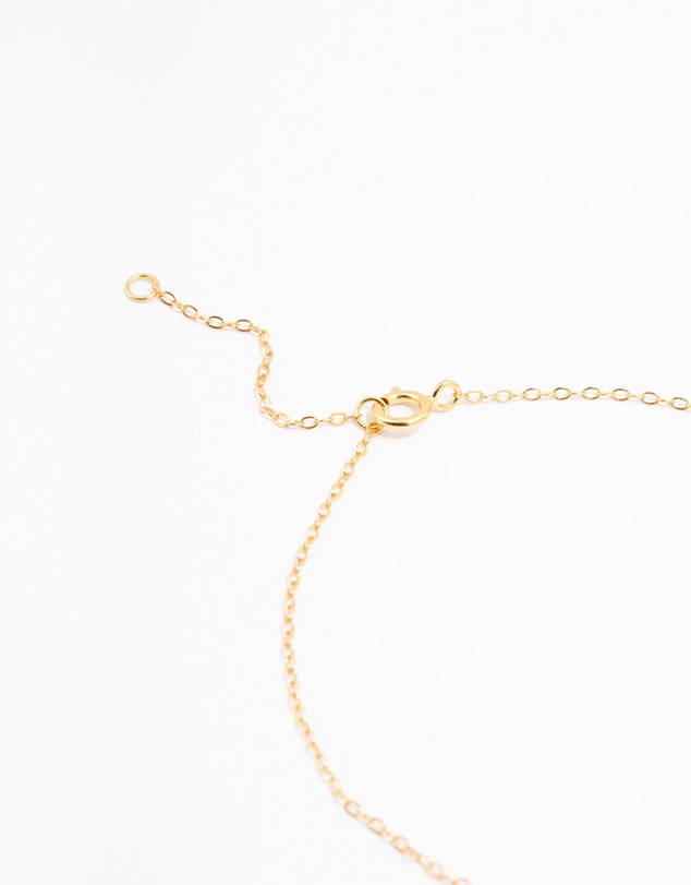 Lovisa - Gold Plated Sterling Silver Cubic Zirconia Mini Butterfly Necklace