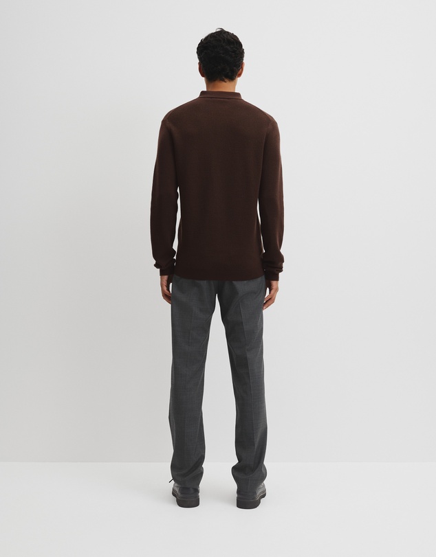 Country Road - Australian Merino Textured Polo Knit