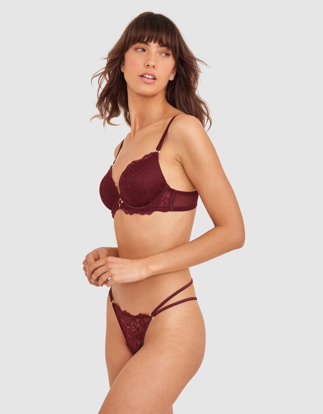 Bras N Things - Daisy String - Berry