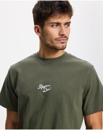 Rhythm - Heavy Vintage Embroidered SS T-Shirt