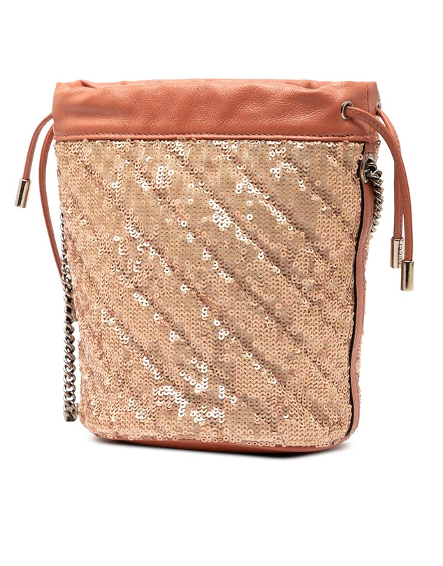Pre-Loved by Azura Reborn - Pre-Loved Small GG Marmont Sequined Diagonal Matelasse Leather Bucket Bag