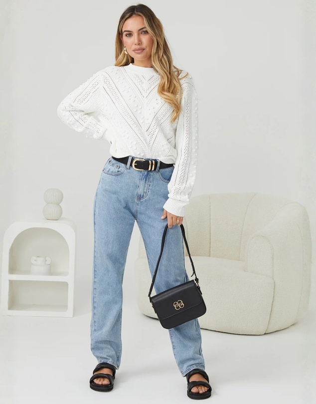 Esther & Co - Rheane Knit - White
