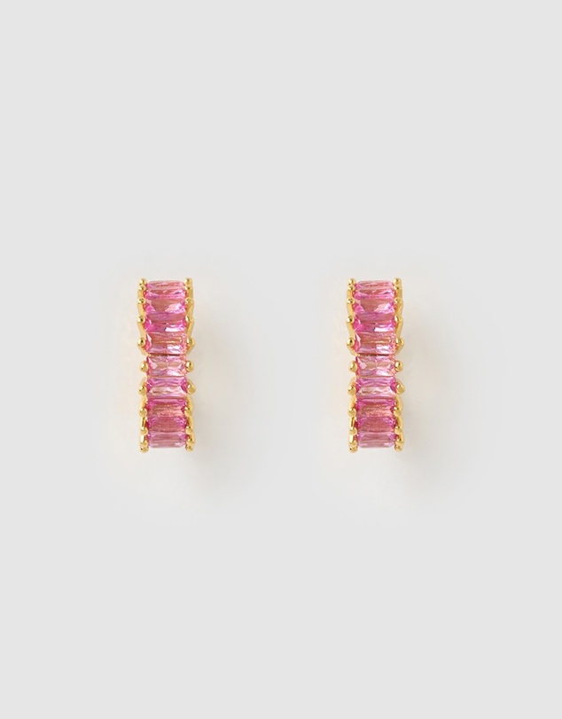 Izoa - Celine Huggie Earrings