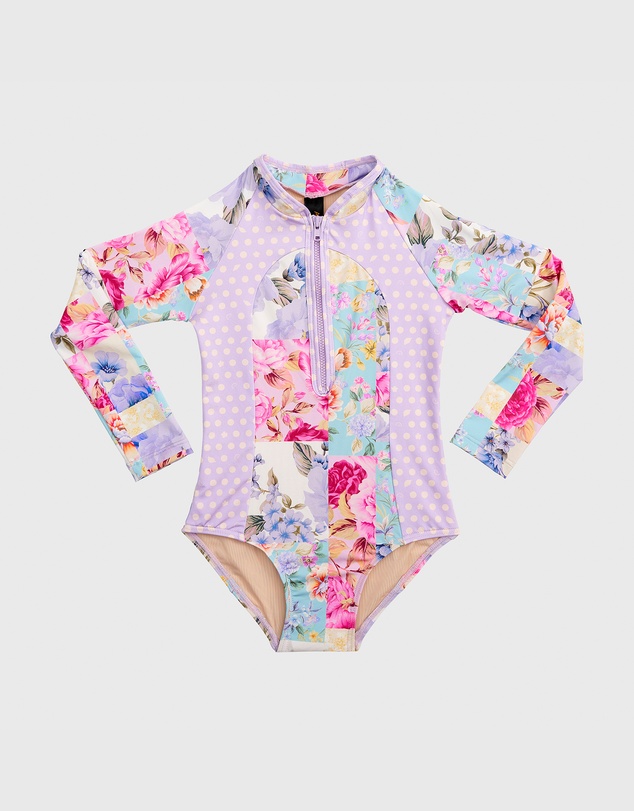 Aqua Blu Kids - Meadow Long Sleeve One Piece - Kids