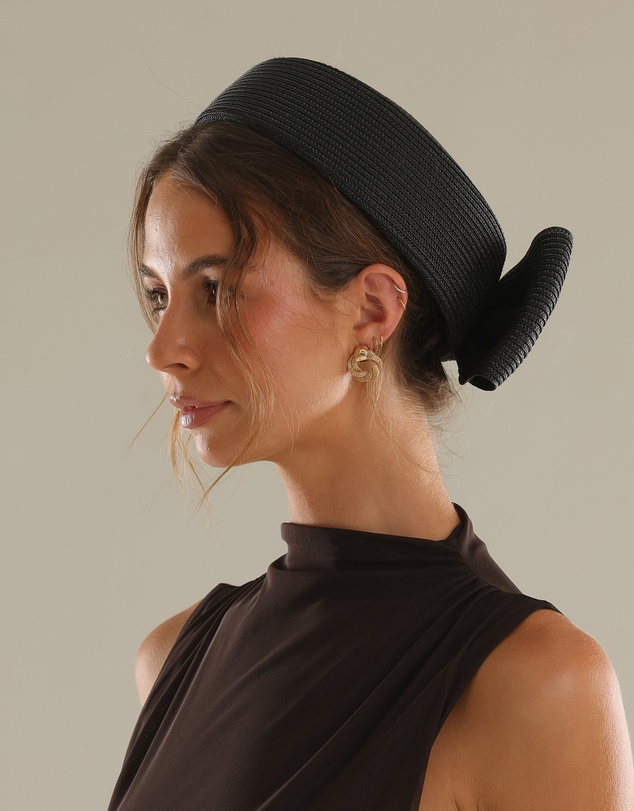 Morgan & Taylor - Tara Racewear Pillbox Hat in Black