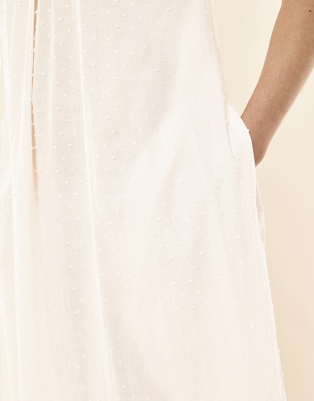 Papinelle - Swiss Dot Lace Front Maxi Nightie