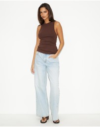 Dazie - Palmetto Racer Tank Top