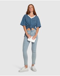 Belle & Bloom - Brave Soul Oversized Striped T-Shirt