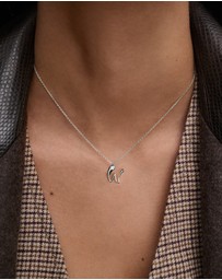 PDPAOLA - Initial 2026 W Silver Pendant Necklace