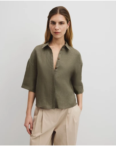 Country Road - Short Sleeve Linen Shirt