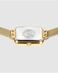 Bering - Petite Square 35mm Gold Watch
