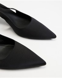Atmos&Here - Kaia Satin Sling Back Heels
