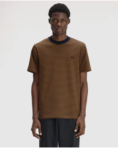 Fred Perry - Fine Stripe Heavy Weight T-Shirt