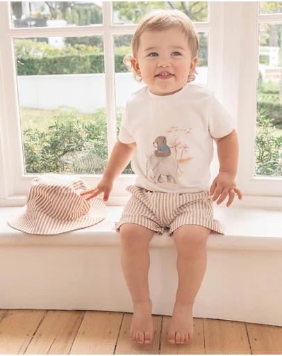 Bebe by Minihaha - Brady Organic Bear Tee - Babies