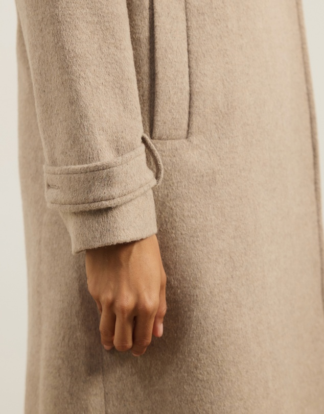 Atmos&Here - Layla Wool Blend Double Breasted Coat