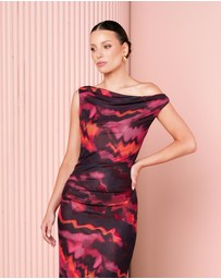 Azzurielle - Vlasta Off Shoulder Maxi Dress