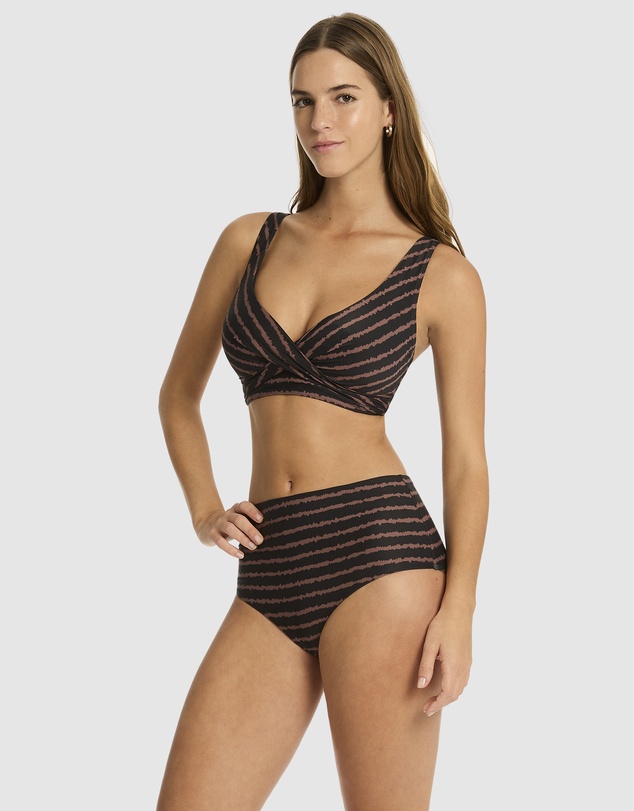 Sea Level Australia - Riptide Cross Front Multifit Bra Top