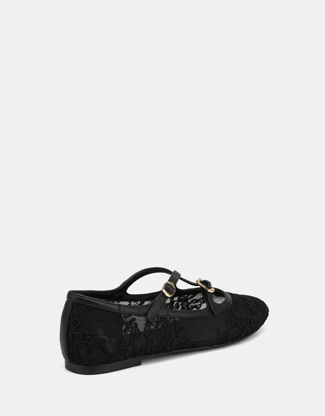 Wittner - Dotty Lace Mesh Textile Ballet Flats