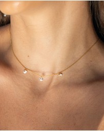 Georgini - Mirage Ethereal White Cubic Zirconia Necklace Gold