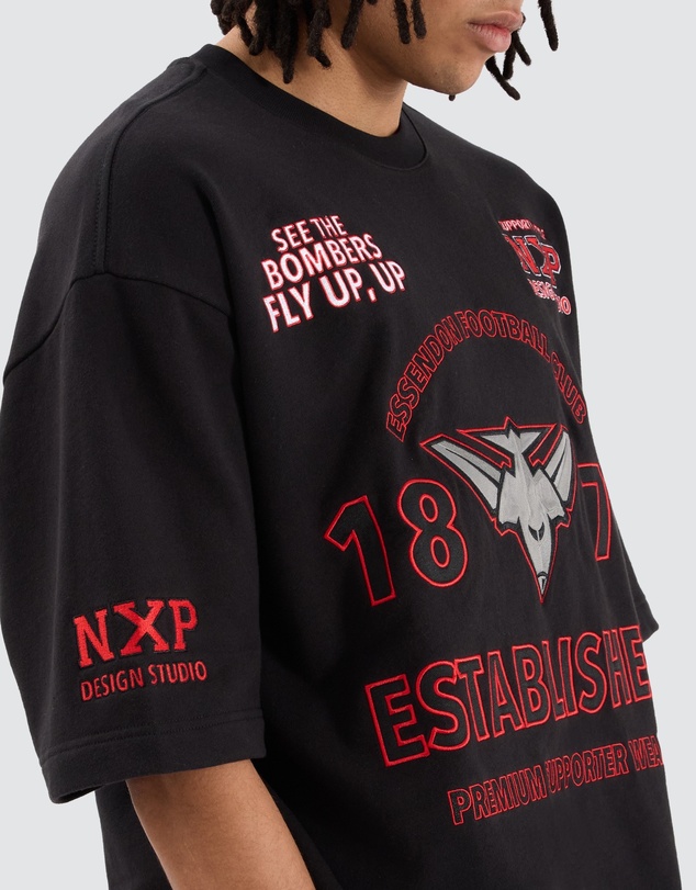 Nena & Pasadena - Essendon Mega Loop Back Tee
