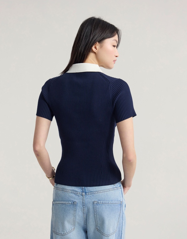 Oxford - Monique Rib Polo Knit
