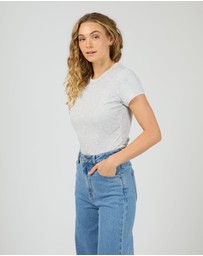 All About Eve - Aae Layers Tee Grey Marle