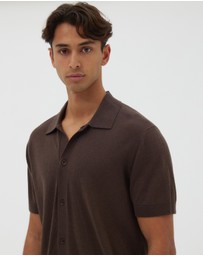 AERE - Linen Blend Knit Shirt