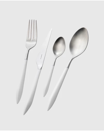 Bugatti - Ares Cutlery Set 16-piece - White