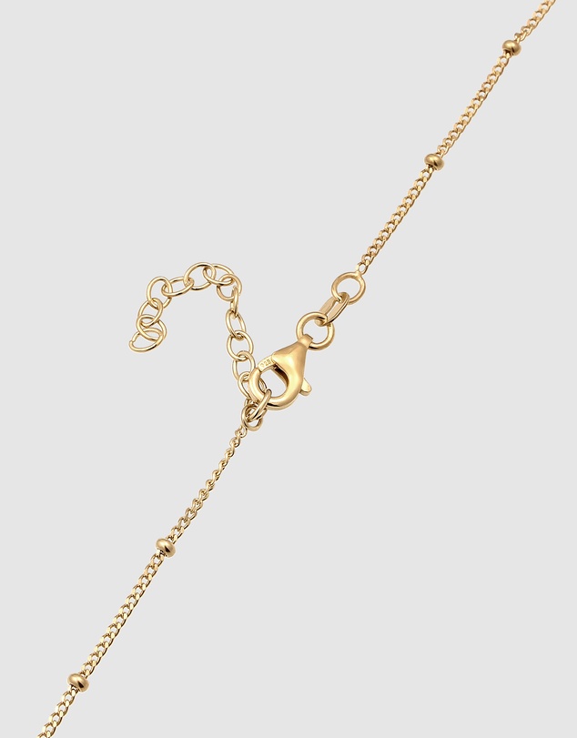 Elli Jewelry - Necklace Choker Starfish 925 Sterling Silver Gold-Plated