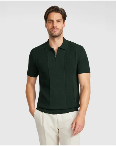 Tarocash - Stilone Zip Knit Polo