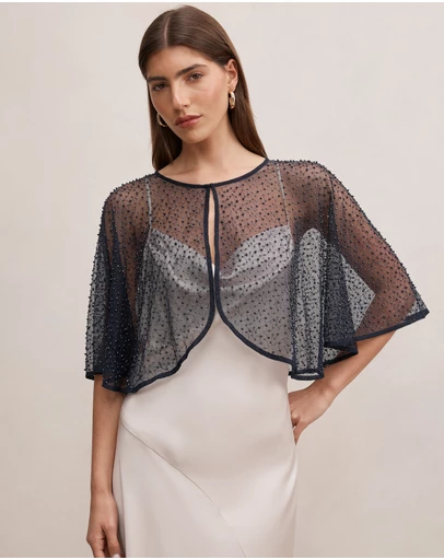 Forever New - Eloise Beaded Cape