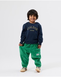 Goldie + Ace - Goldie Crew Embroidered Sweater - Babies-Kids