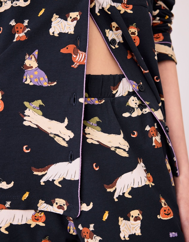 Chelsea Peers - Halloween Dogs Organic Cotton Pyjama Set
