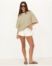 Dazie - Serve Stripe T-Shirt