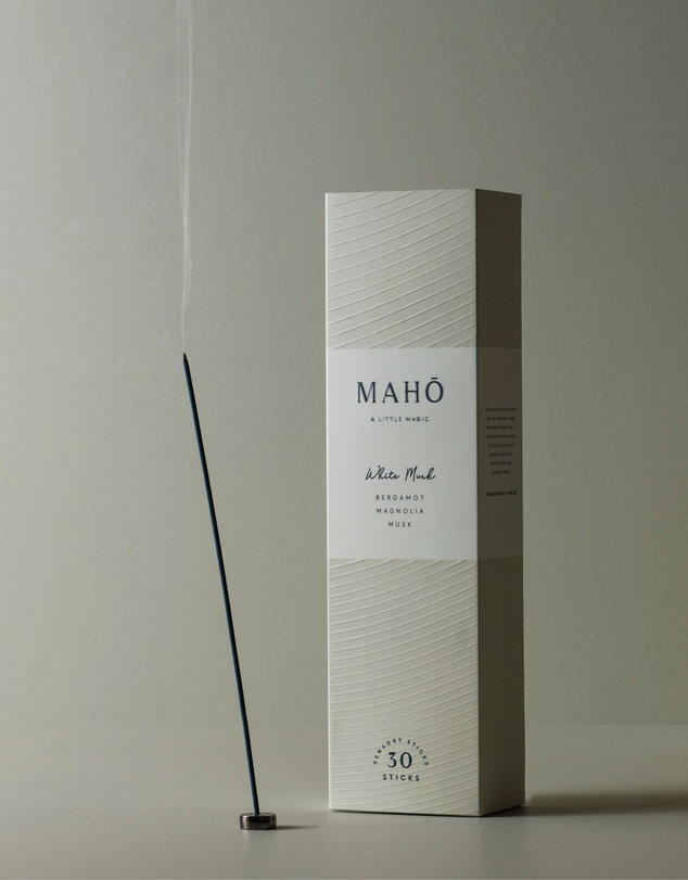 MAHO Sensory - White Musk Incense Sticks and Burner Kit