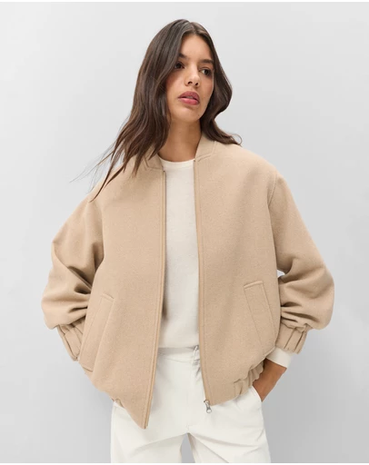 UNISON - Wool Blend Bomber Jacket
