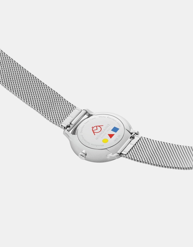 Mondaine - Mondaine Doppio Bauhaus Stainless Steel 33mm Watch