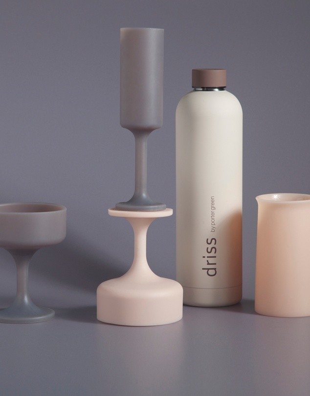 porter green - stegg | silicone unbreakable highball glasses