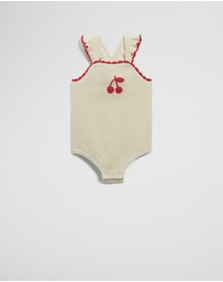Country Road - Cherry Knit Romper