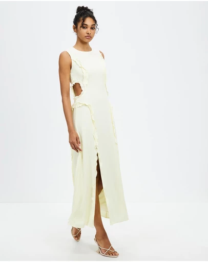 Third Form - Stroke Frill Maxi Tank Dress