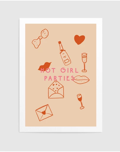 Olive et Oriel - Hot Girl Parties by Treechild Art Print