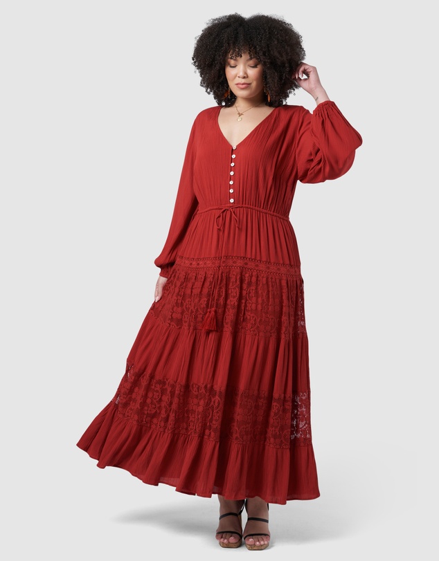 The Poetic Gypsy - Free Lace Maxi Dress